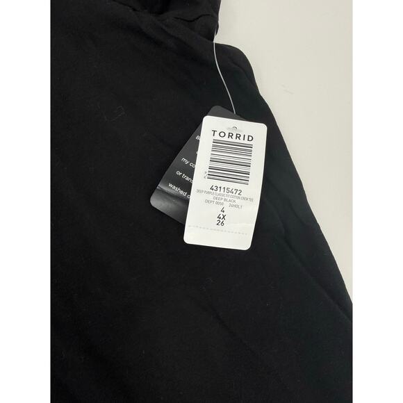 Torrid Size 4 Deep Purple Classic Fit Cotton Crew Tee Shirt Plus Size 4X or 26 - Picture 3 of 4